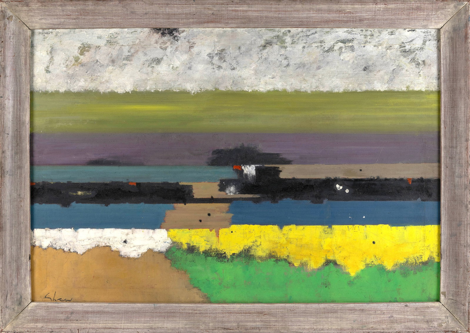 CHARLES GREEN SHAW (New York, 1892-1974), "River's End"., Oil on canvas, 24.25" x 36.25". Framed (1 of 2)
