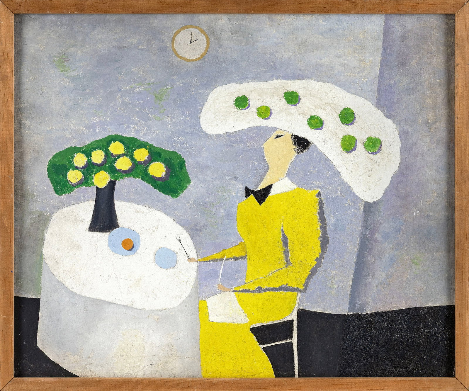 CHARLES GREEN SHAW (New York, 1892-1974), "Corner Table"., Oil on canvas board, 20" x 24". Framed (1 of 2)