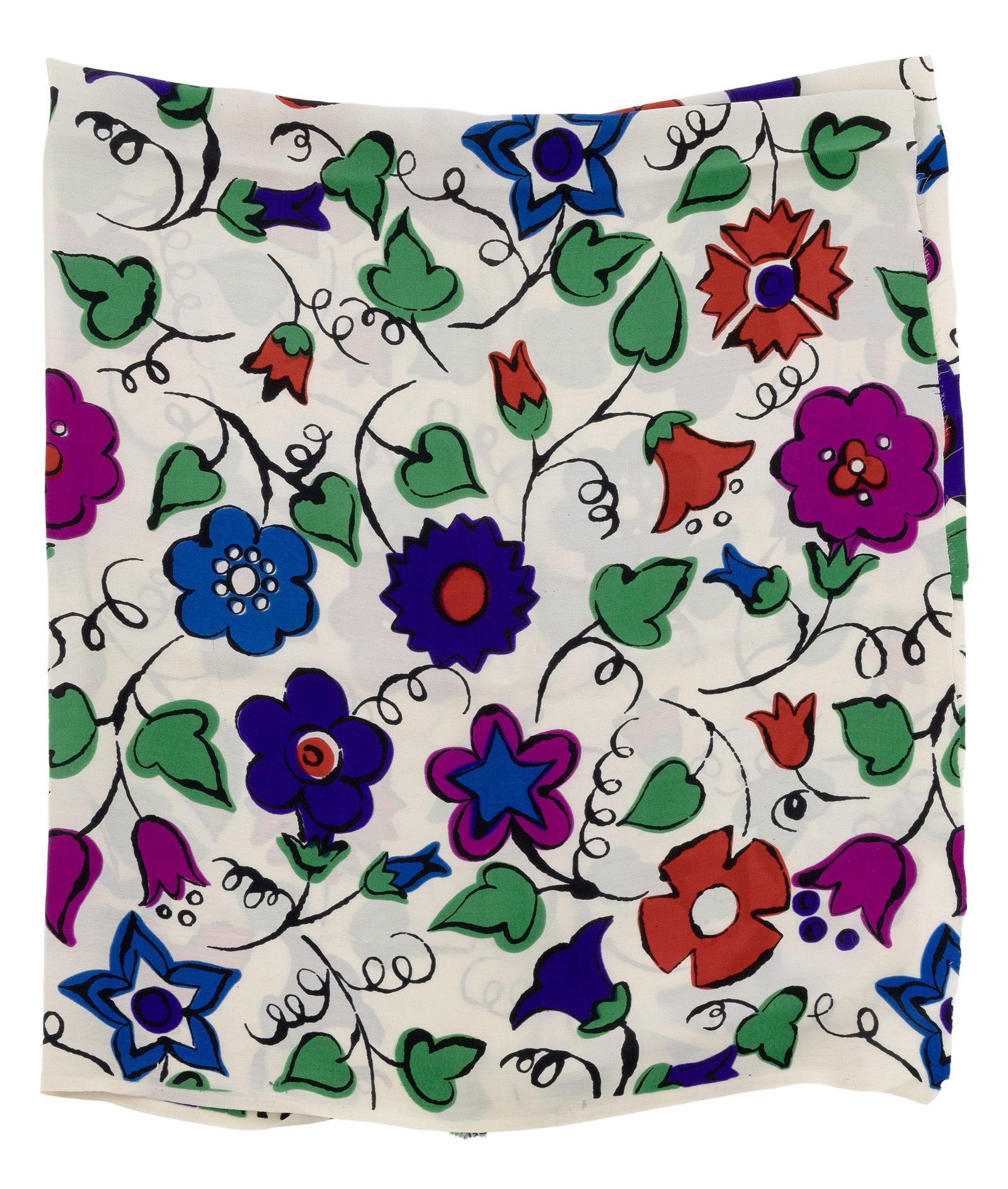 AFTER ANDY WARHOL (New York/Pennsylvania, 1928-1987), "Floral Design No. 2", 1959., Printed silk, (1 of 1)