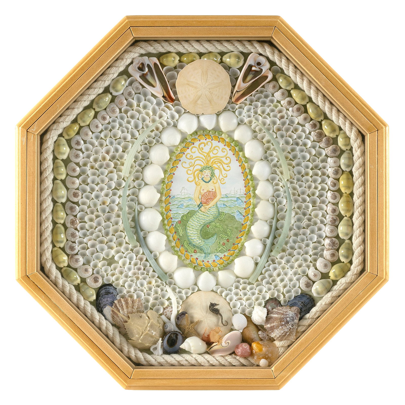 LYNDA SUSAN HENNIGAN SAILOR'S VALENTINE Connecticut, 1951-2025 Case width 12". (1 of 1)