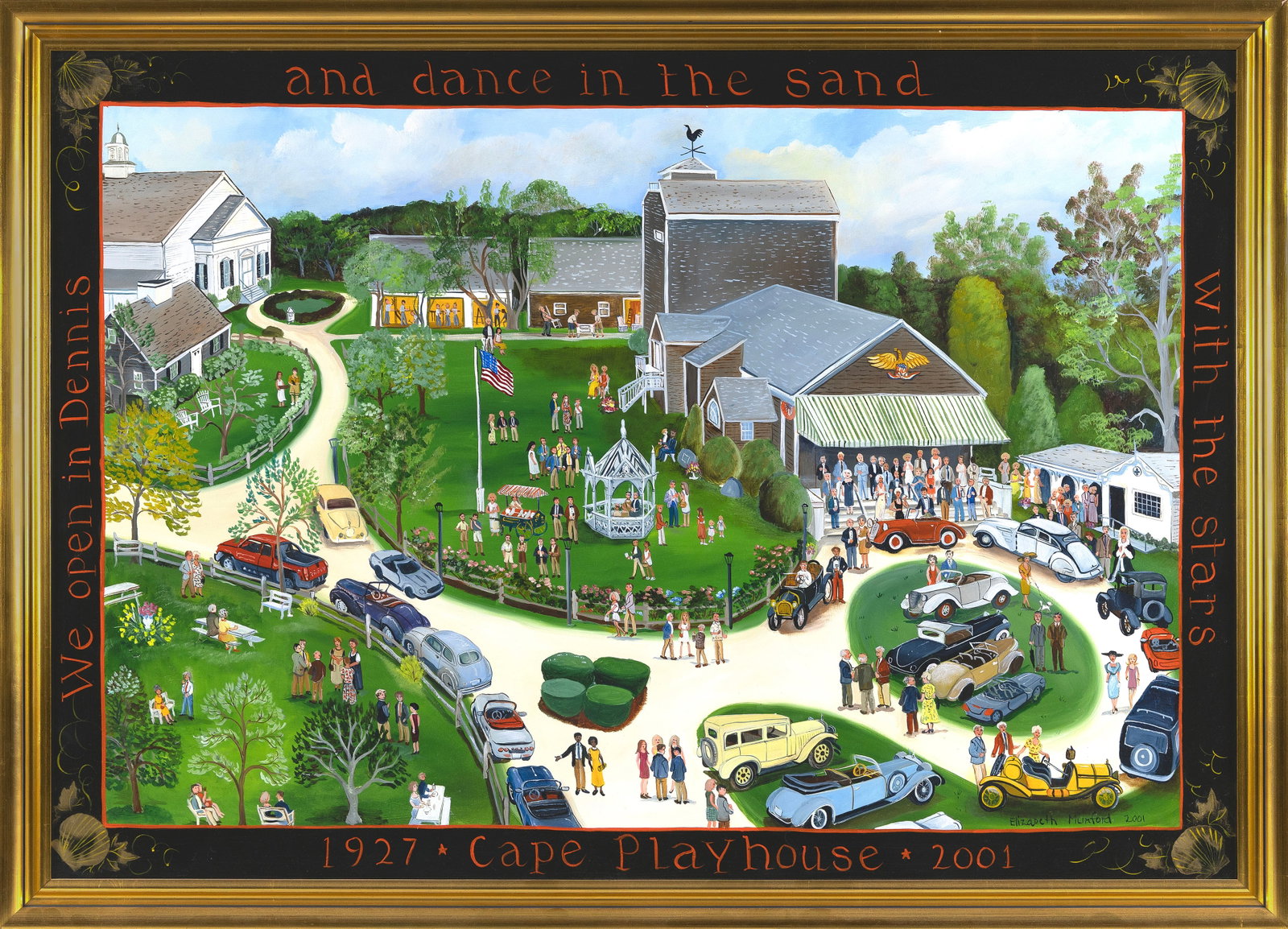 ELIZABETH MUMFORD (Massachusetts, 1950-2020), "Cape Playhouse 1907-2001 We Open in Dennis and Dance (1 of 2)