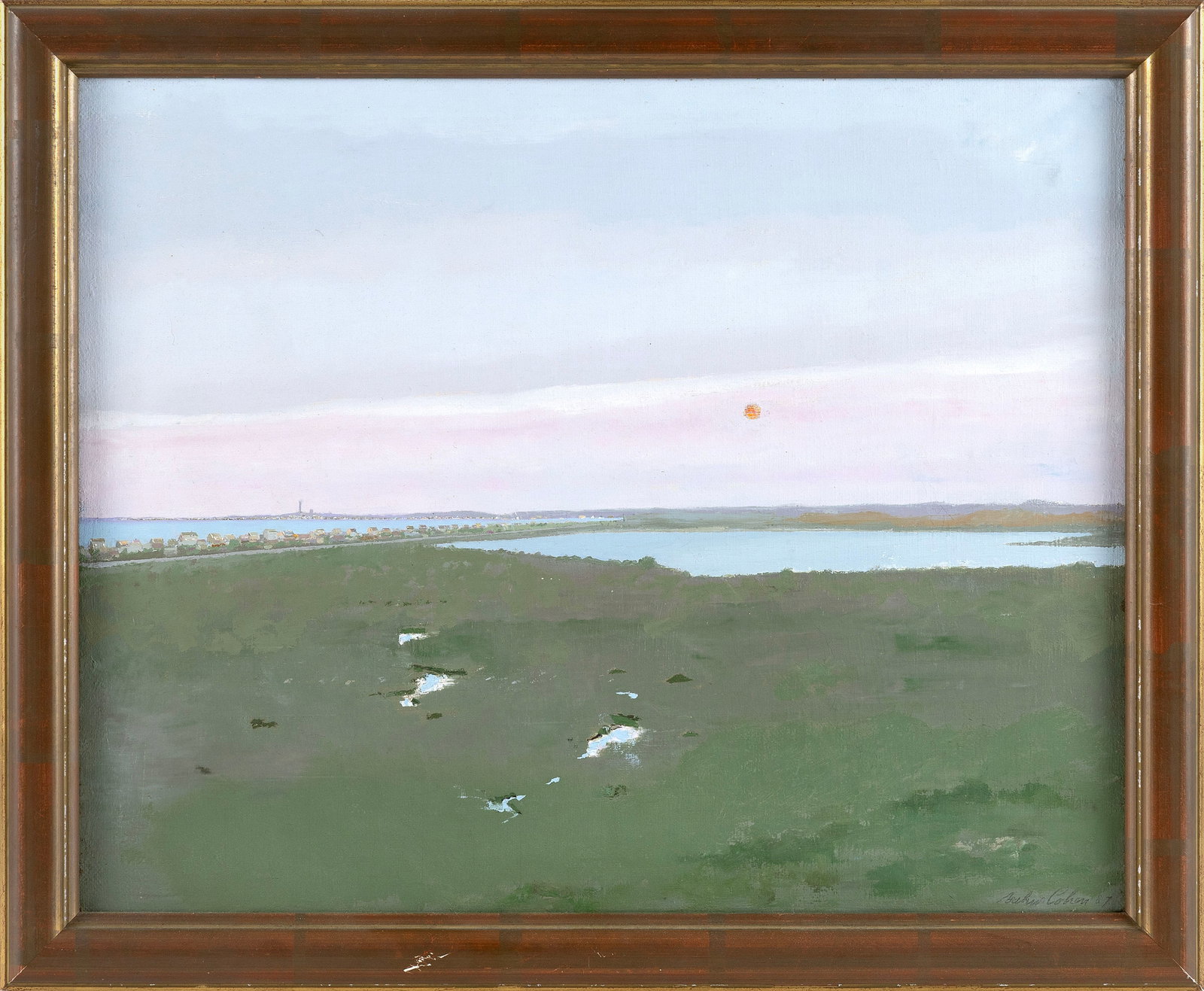 ARTHUR MORRIS COHEN (New York, 1928-2012), "From High Head"., Oil on canvas, 12" x 15". Framed 15" x (1 of 2)
