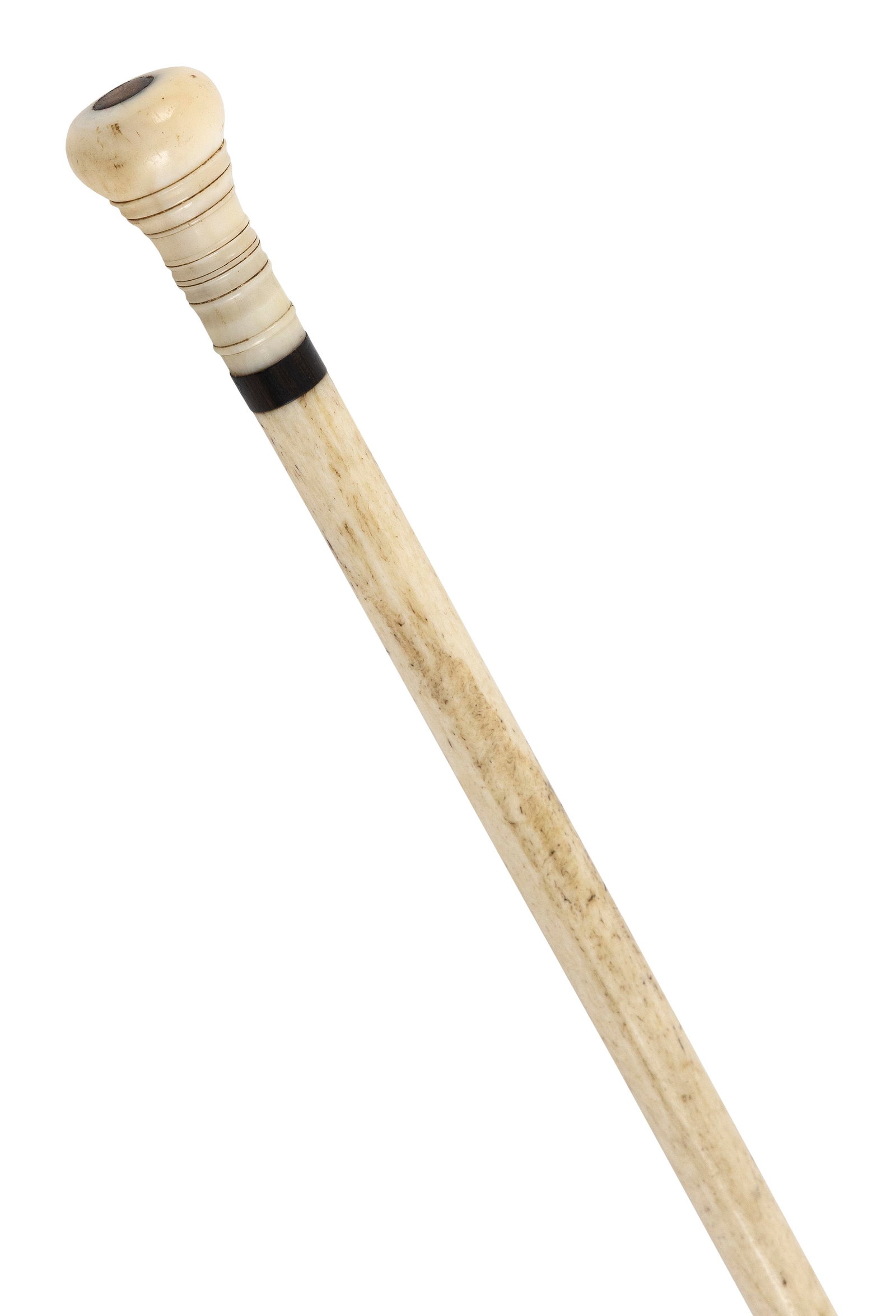 WHALE IVORY AND WHALEBONE POINTER 19th Century Length 30". (1 of 2)