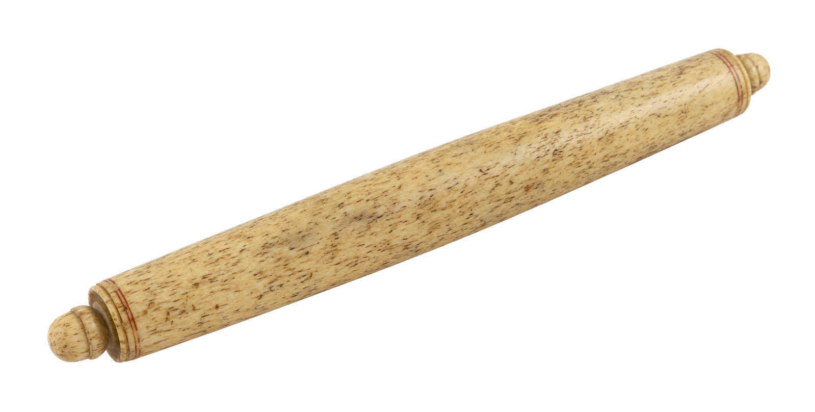 WHALEBONE ROLLING PIN 19th Century Length 13.5". (1 of 2)