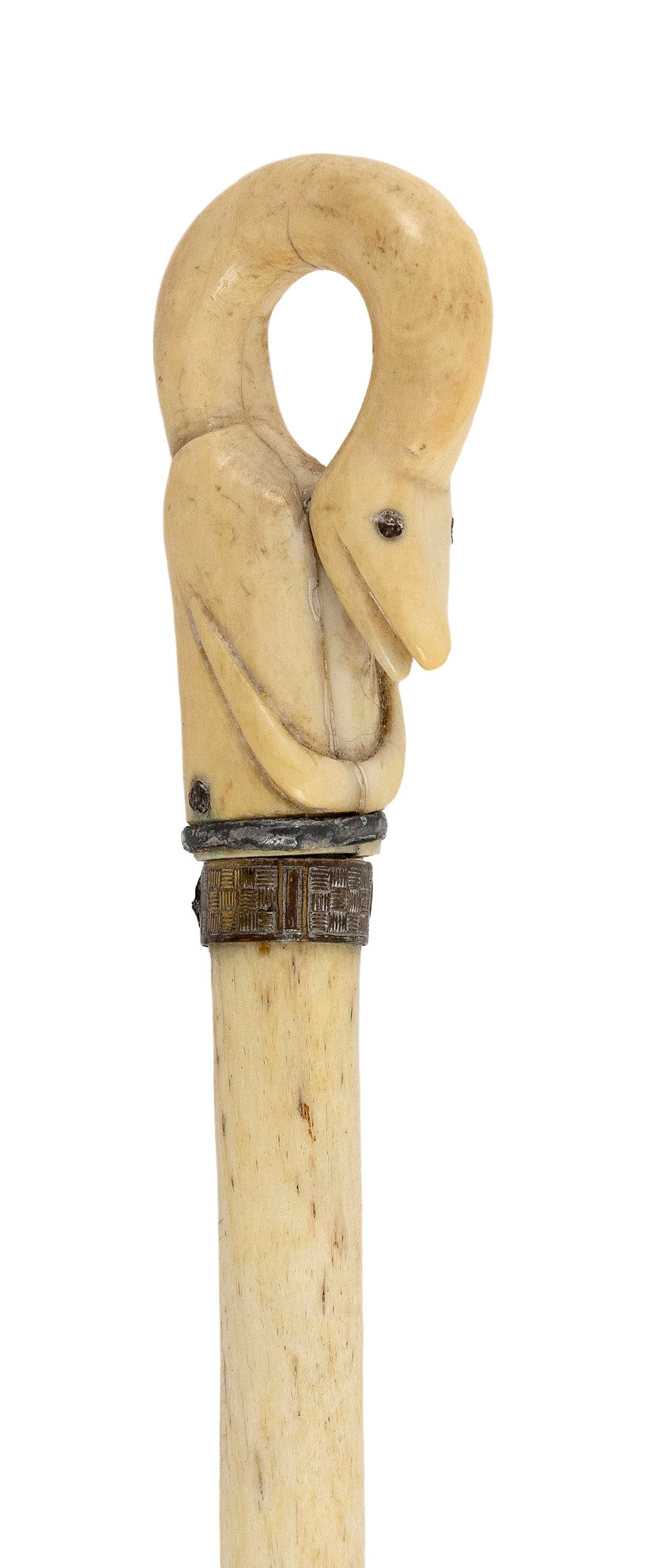 SNAKE CANE 19th Century Length 32.75". (1 of 1)