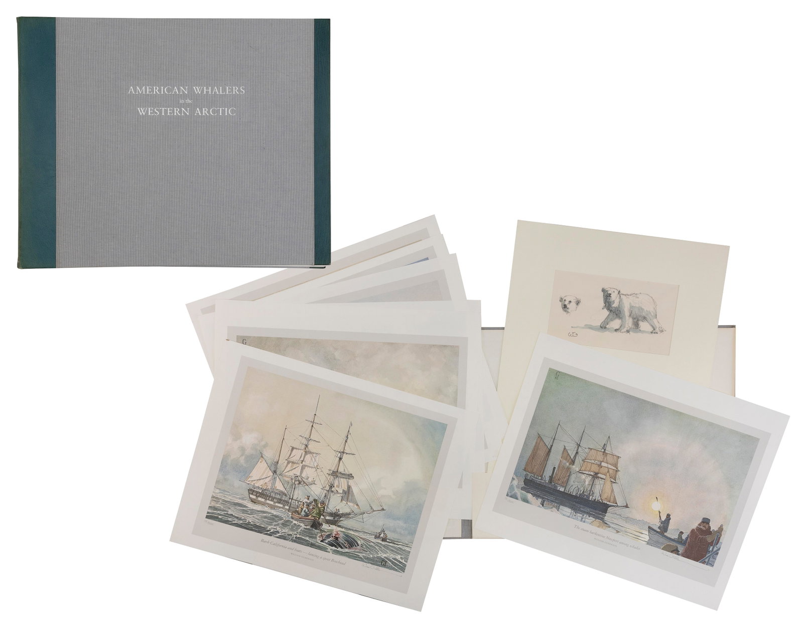 WILLIAM GILKERSON (Wisconsin/Canada, 1936-2015), Print portfolio "American Whalers in the Western (1 of 7)