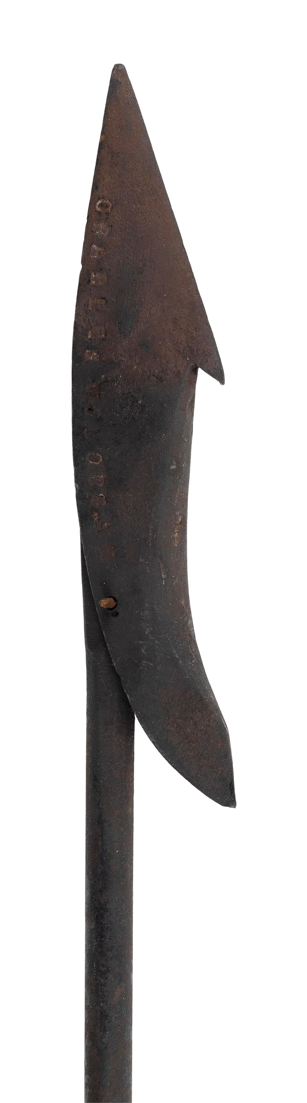 WROUGHT IRON TOGGLE HARPOON Late 19th Century Length 28.75". (1 of 1)