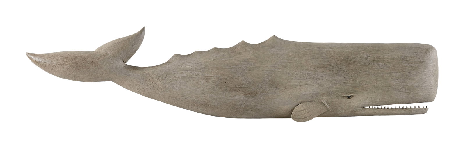 BRIAN MITCHELL CARVED AND PAINTED SPERM WHALE PLAQUE Boone, North Carolina, Contemporary Height 8". (1 of 2)
