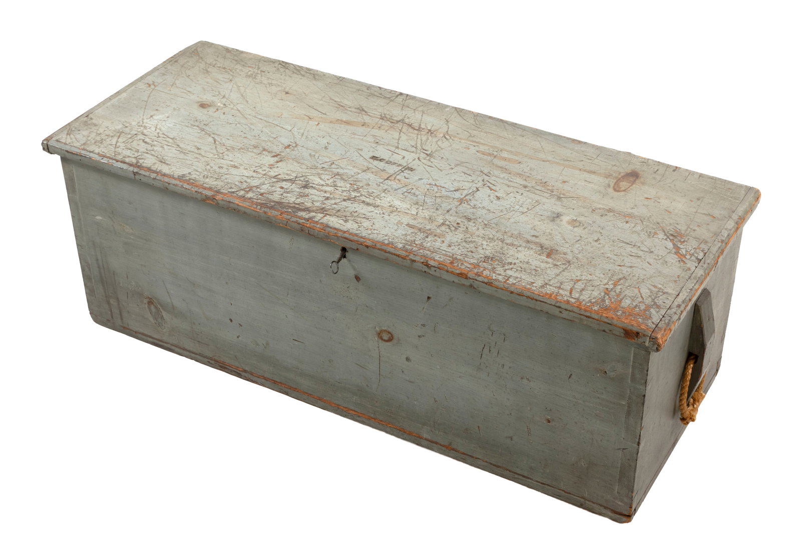 SEA CHEST BELONGING TO NANTUCKET SHIP OWNER HENRY COFFIN Nantucket, Massachusetts, Mid-19th Century (1 of 1)