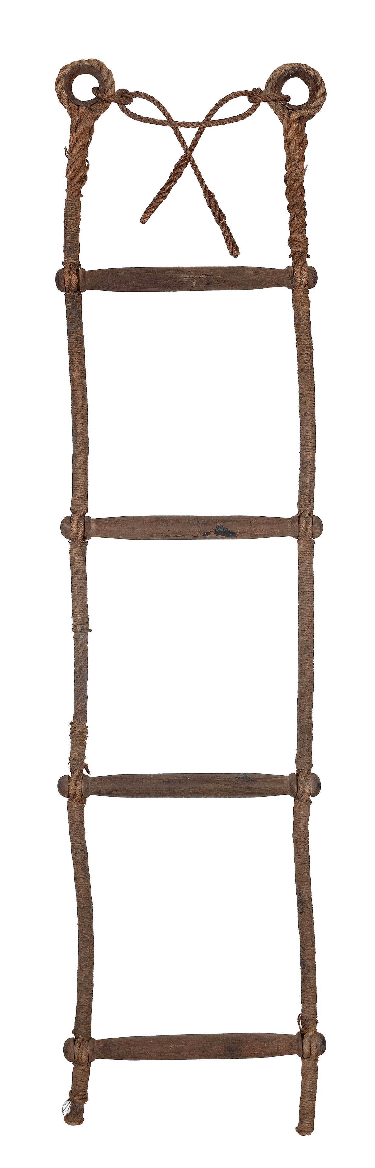 SECTION OF A JACOB'S LADDER FROM THE U.S.S. "CONSTITUTION" Late 18th/Early 19th Century Length 62". (1 of 1)