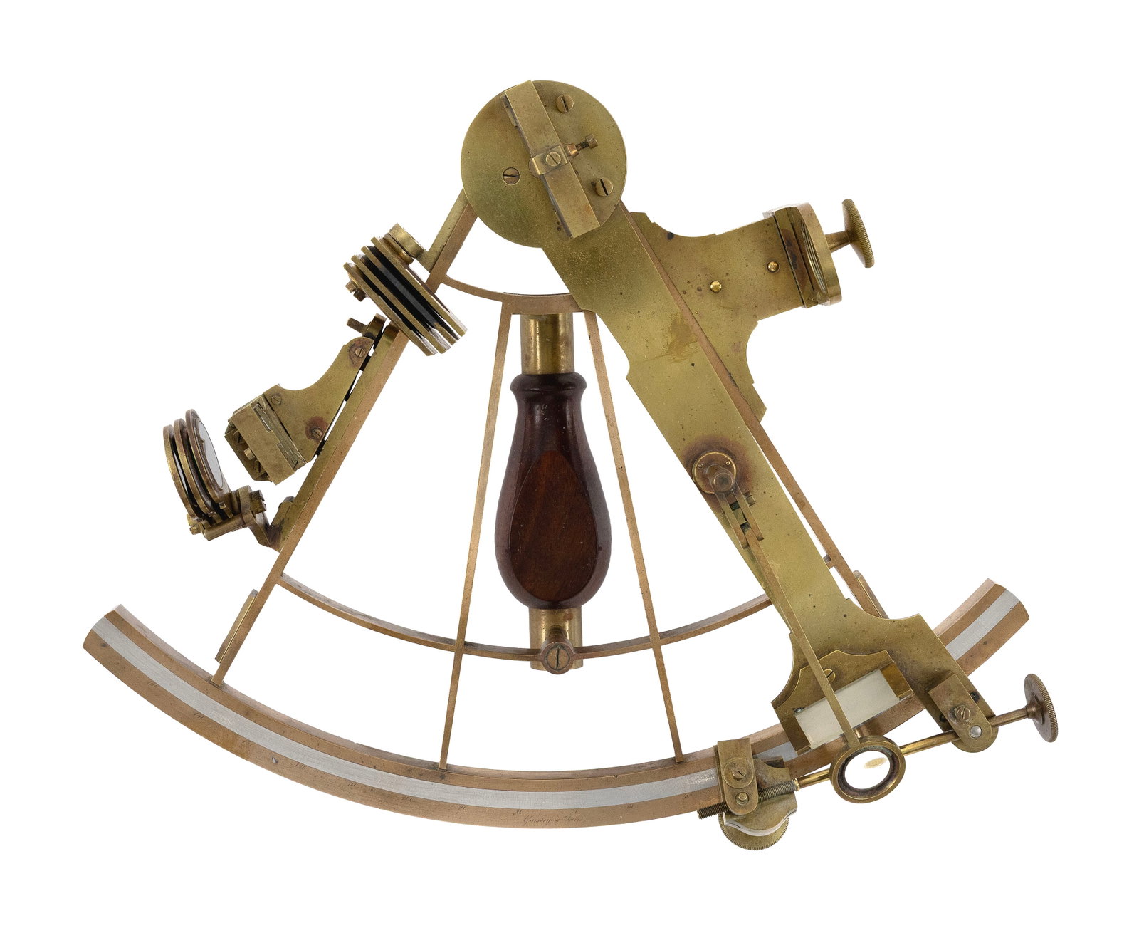 RARE AND IMPORTANT RICHARD PATTEN & SON SEXTANT IN A PRESENTATION CASE Baltimore, 19th Century (1 of 1)