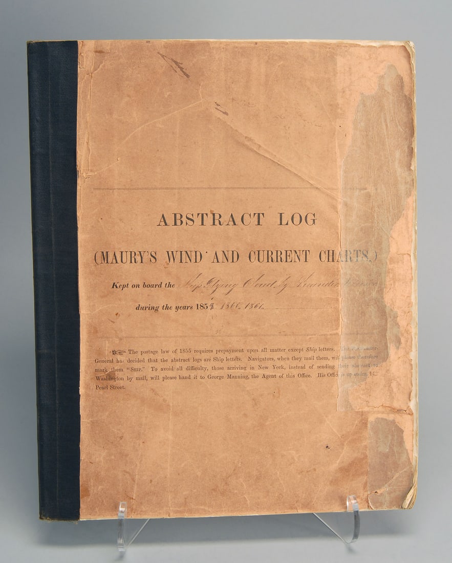 LOG OF THE FAMOUS AMERICAN CLIPPER SHIP "FLYING CLOUD" 19th Century (1 of 3)