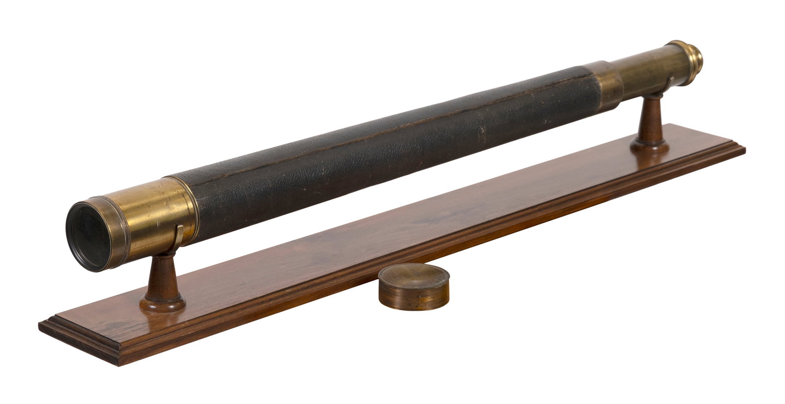 THOMAS ROBERTS PRESENTATION TELESCOPE Liverpool, England, Circa 1864 Length collapsed 27.75". On (1 of 1)