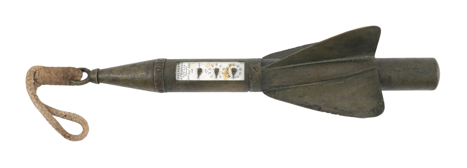 CASED T. WALKER & SON'S "A2" PATENT HARPOON SHIP'S LOG Birmingham, England, Second Half of the 19th (1 of 2)