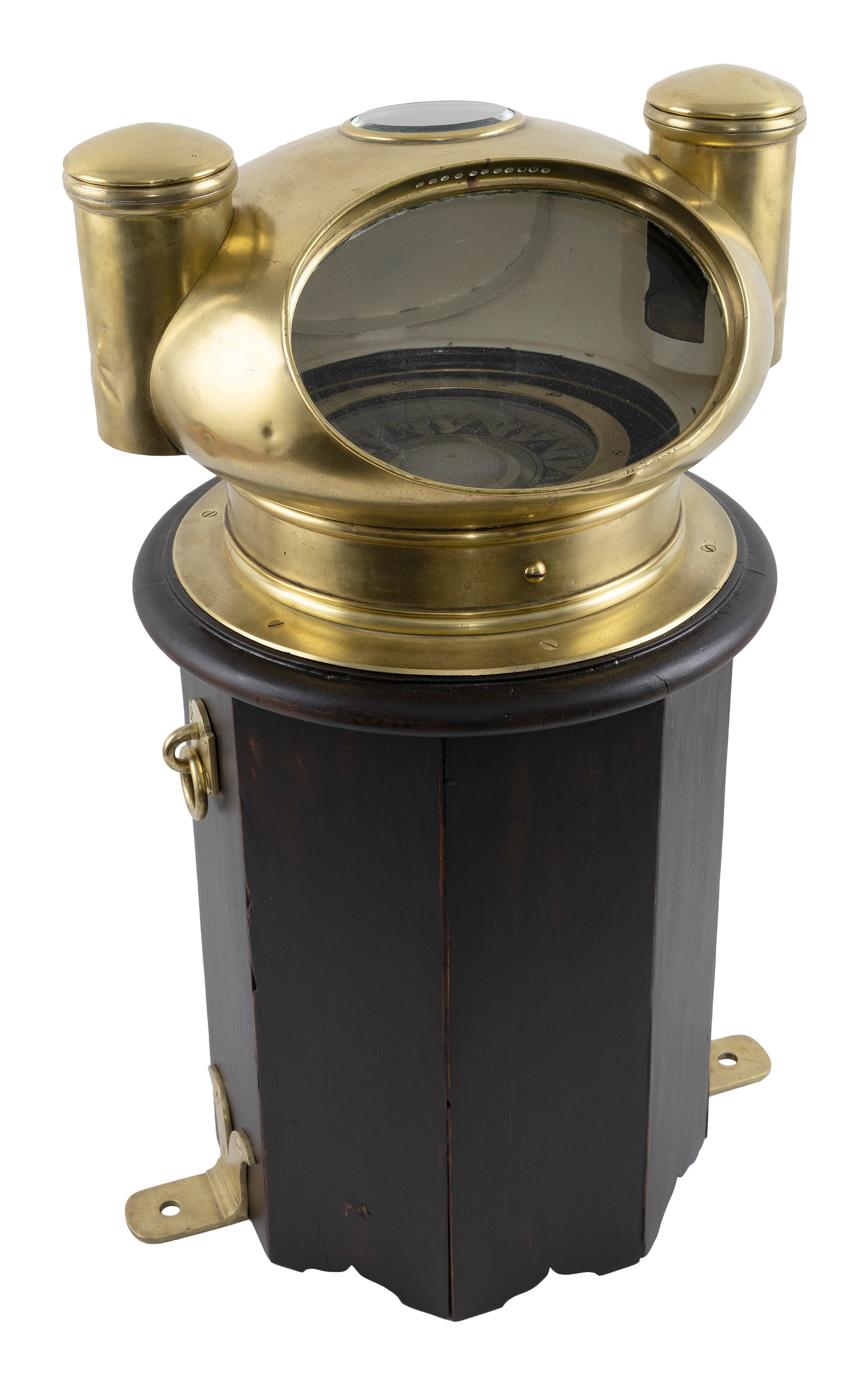 GEORGE WILSON BRASS MUSHROOM BINNACLE London, Circa 1890 Height 30". (1 of 1)