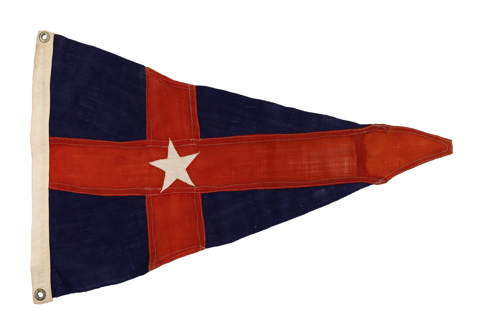 NEW YORK YACHT CLUB WOOL BURGEE Circa 1930 20" x 30?. (1 of 2)