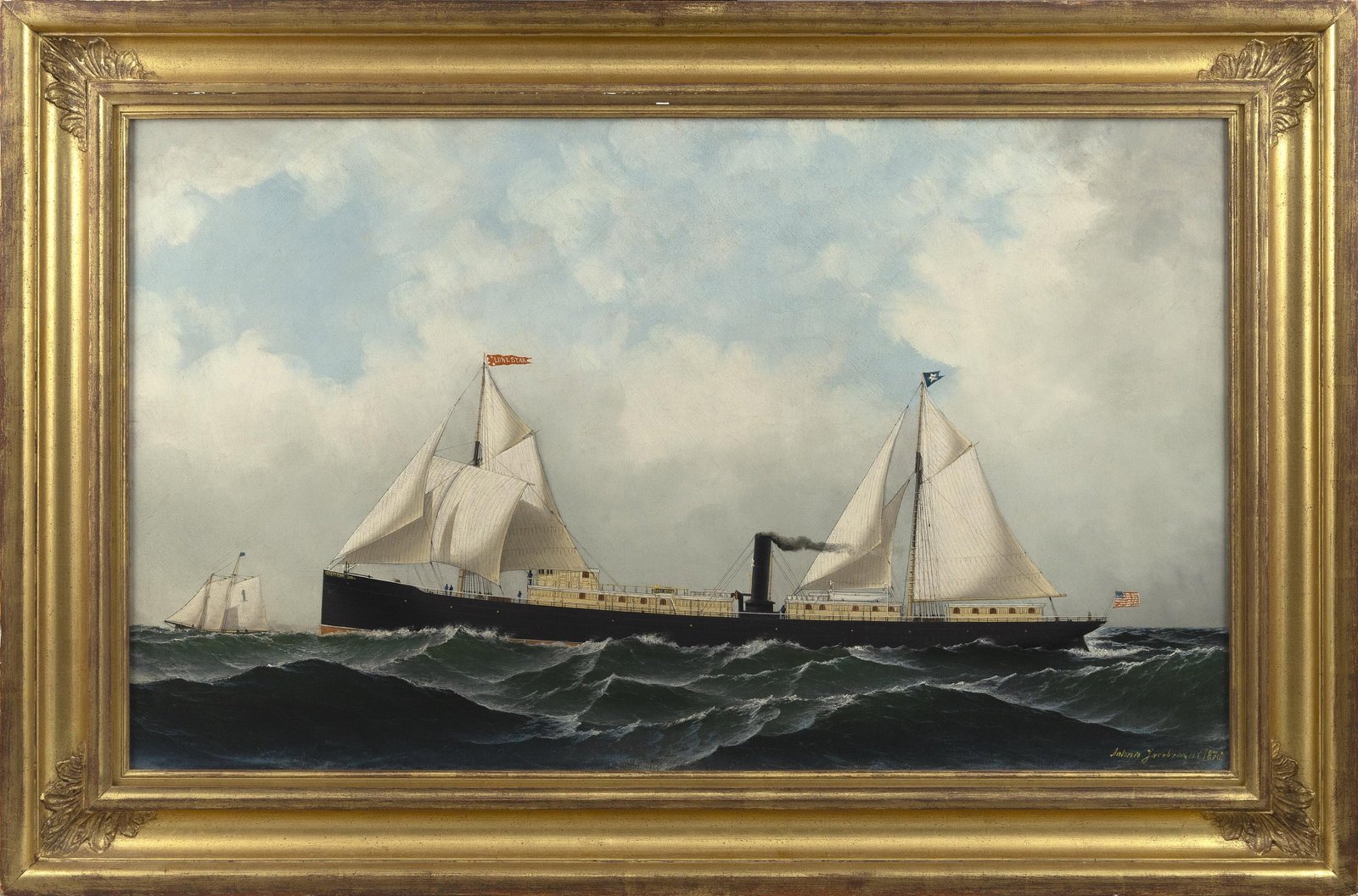 ANTONIO NICOLO GASPARO JACOBSEN (New York/New Jersey/Denmark, 1850-1921), Portrait of the Lonestar., (1 of 1)