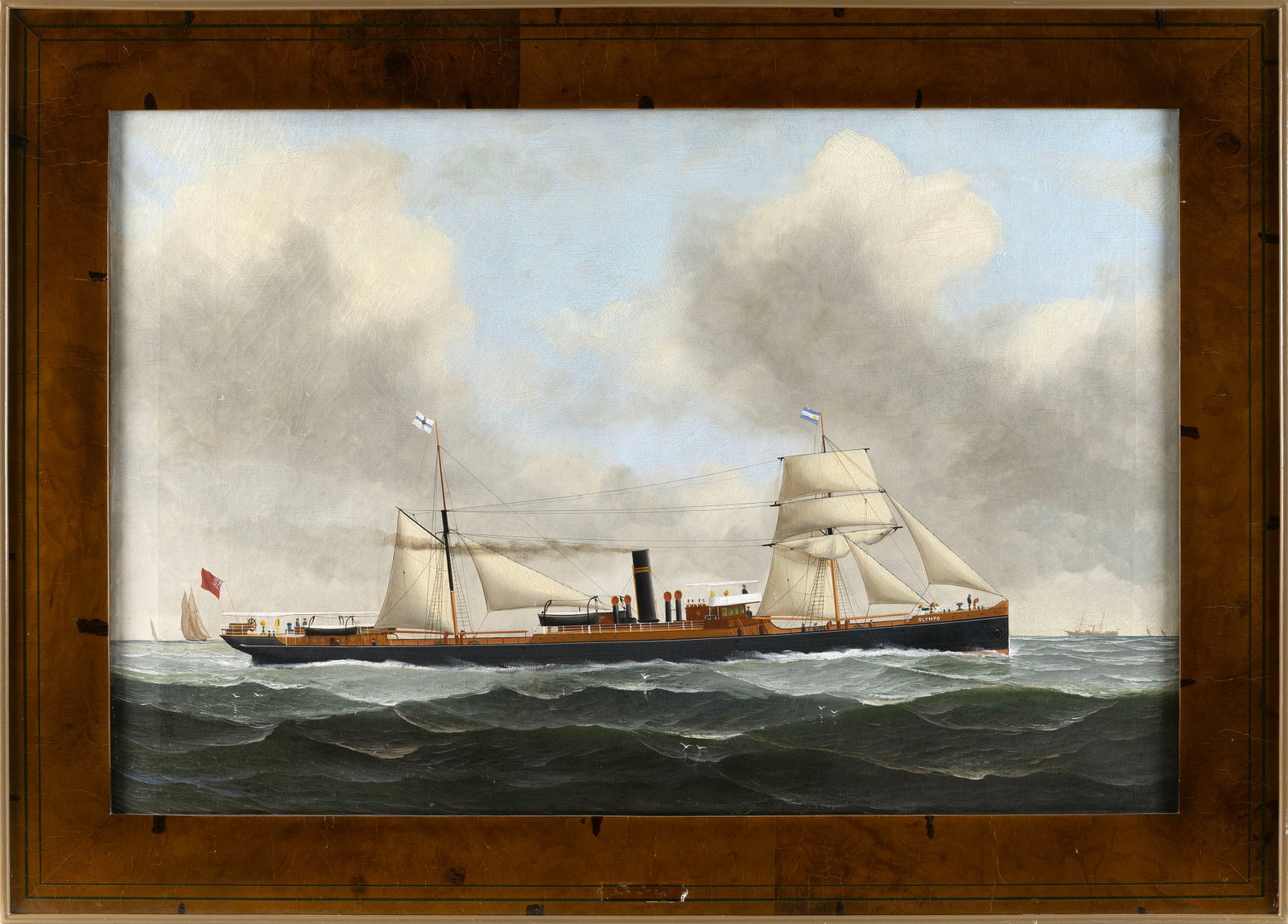 JOHN HENRY MOHRMANN (California/Canada/Belgium/Germany, 1857-1916), The steam/sail ship Olympia., (1 of 1)