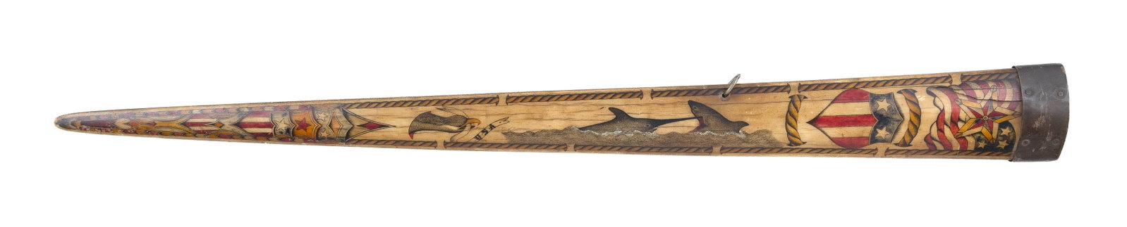 DECORATED SWORDFISH BILL 20th Century Length 35.5". (1 of 1)