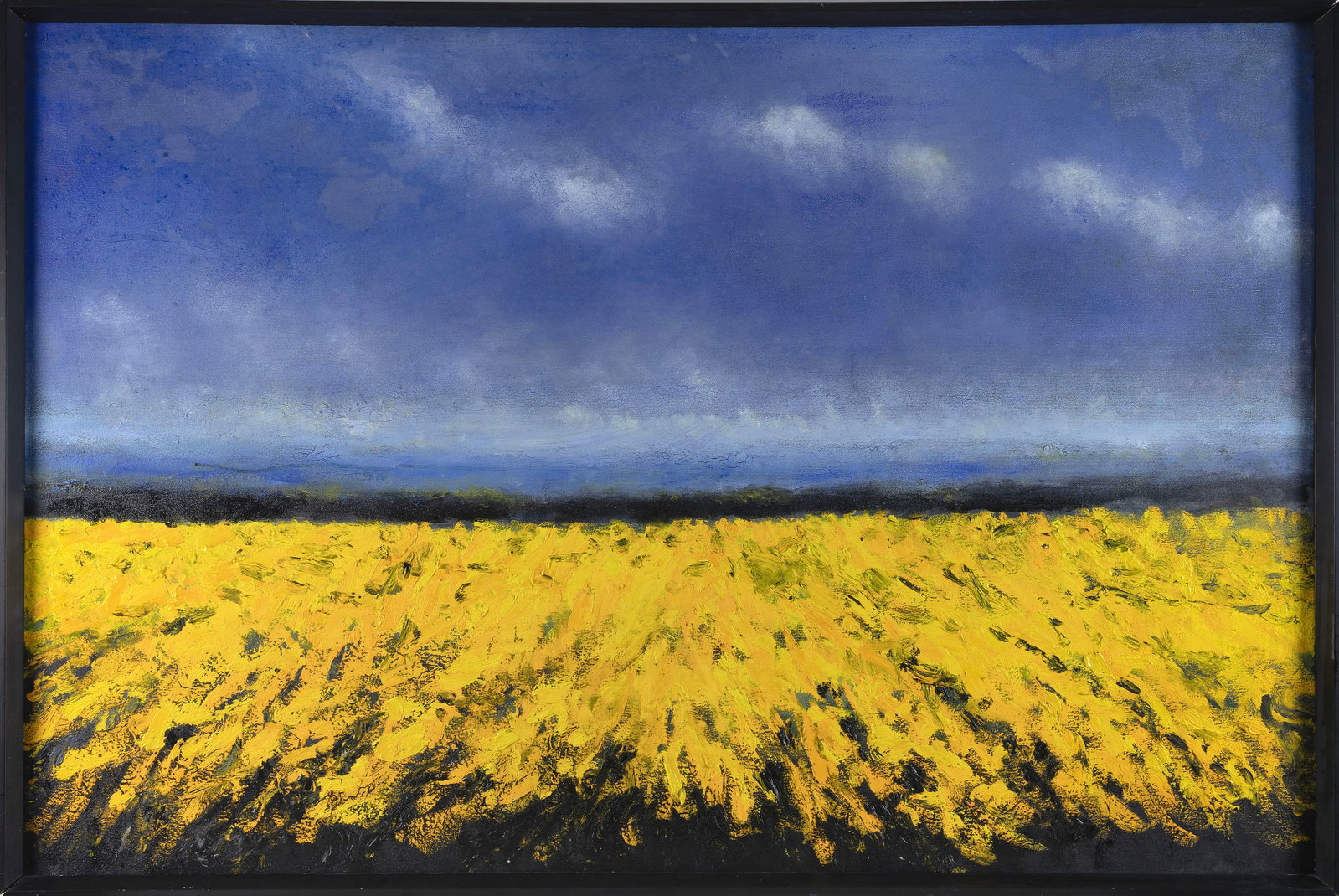 JOHN STOCKWELL (Massachusetts, 1958-), "Lion's Mane"., Oil on canvas, 40" x 60". Framed 42" x 61.5". (1 of 2)