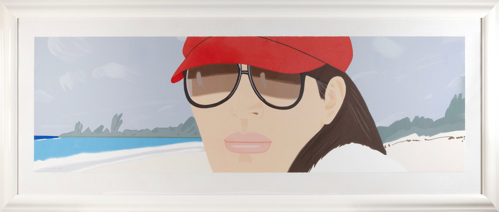 ALEX KATZ (New York/Maine, 1927-), "Gray Day", 1992., Color screenprint on Arches, sheet 22" x 72". (1 of 2)