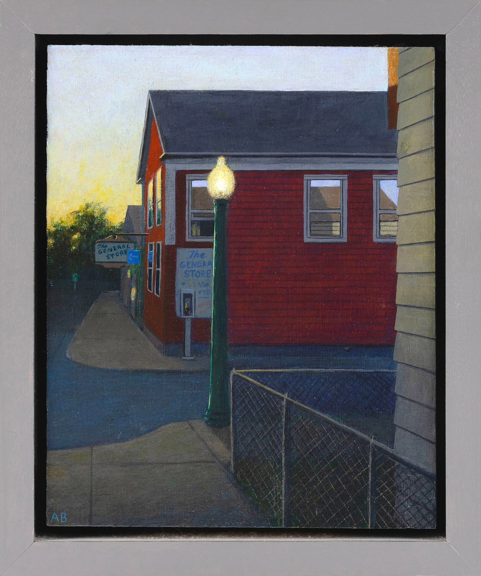 ARTHUR BALLELLI (Rhode Island, Contemporary), "The General Store 2000"., Acrylic on panel, 10" x 8". (1 of 2)