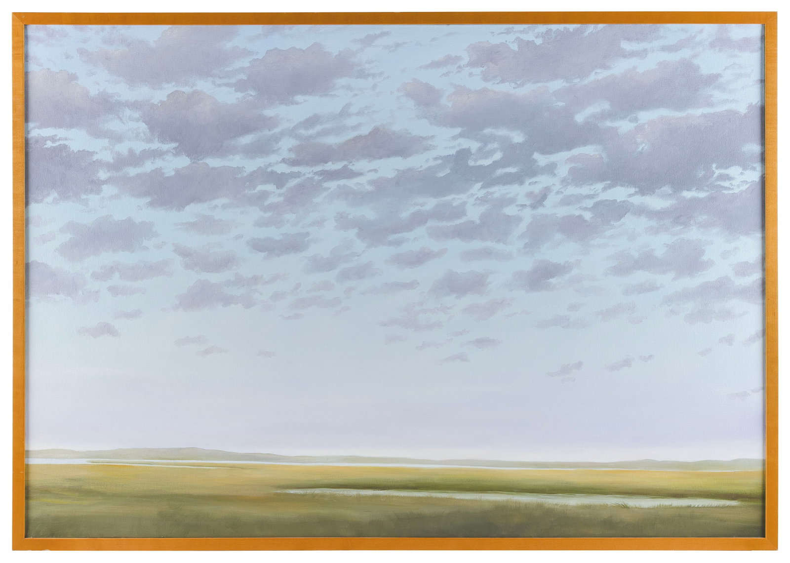 ANN SCOTT (New York/Massachusetts, Contemporary), "Early Evening"., Oil on canvas, 34" x 50". Framed (1 of 2)