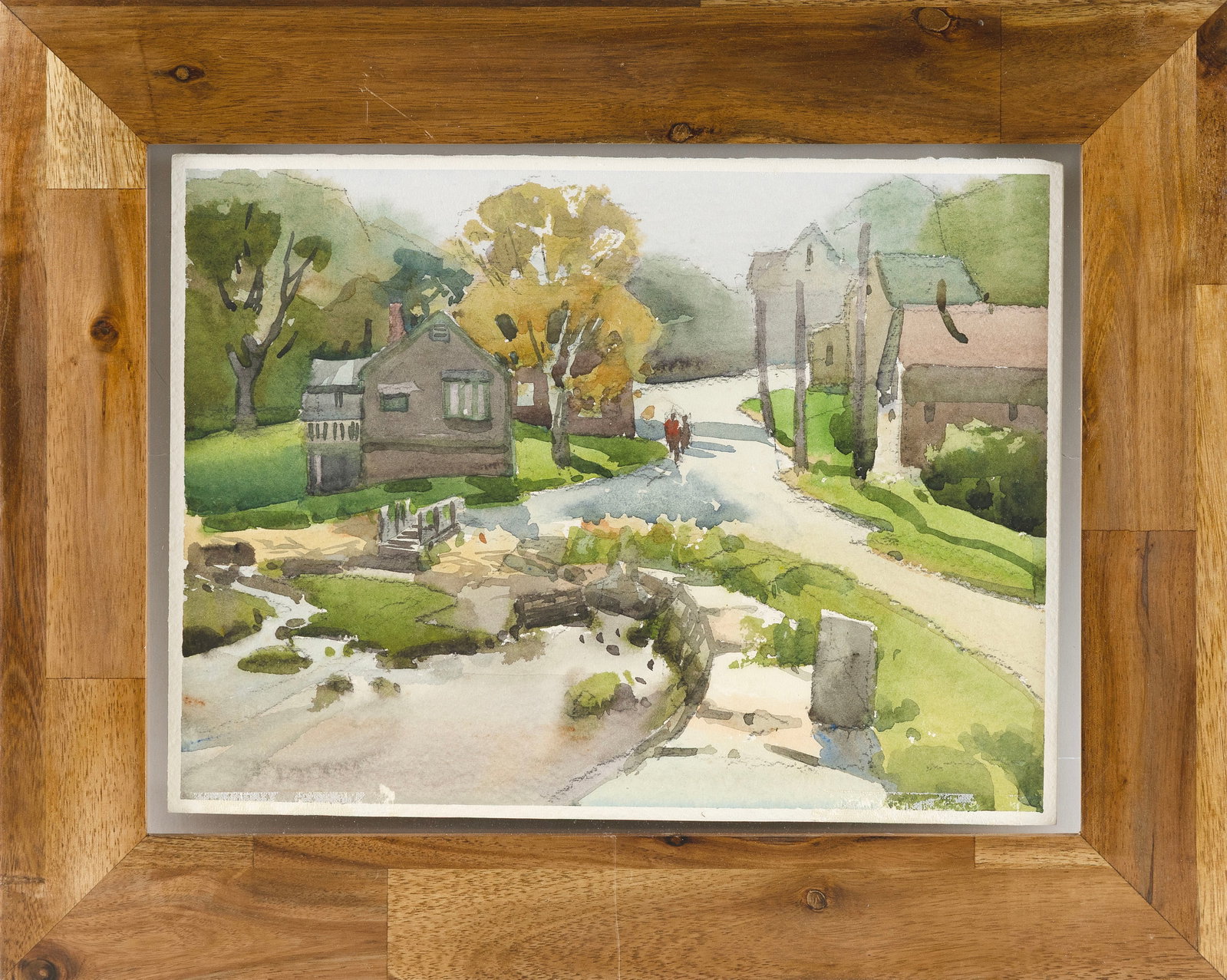 THOMAS M. (T.M.) NICHOLAS (Maine/Massachusetts, 1963-), Double-sided work:, Watercolors on paper, (1 of 2)