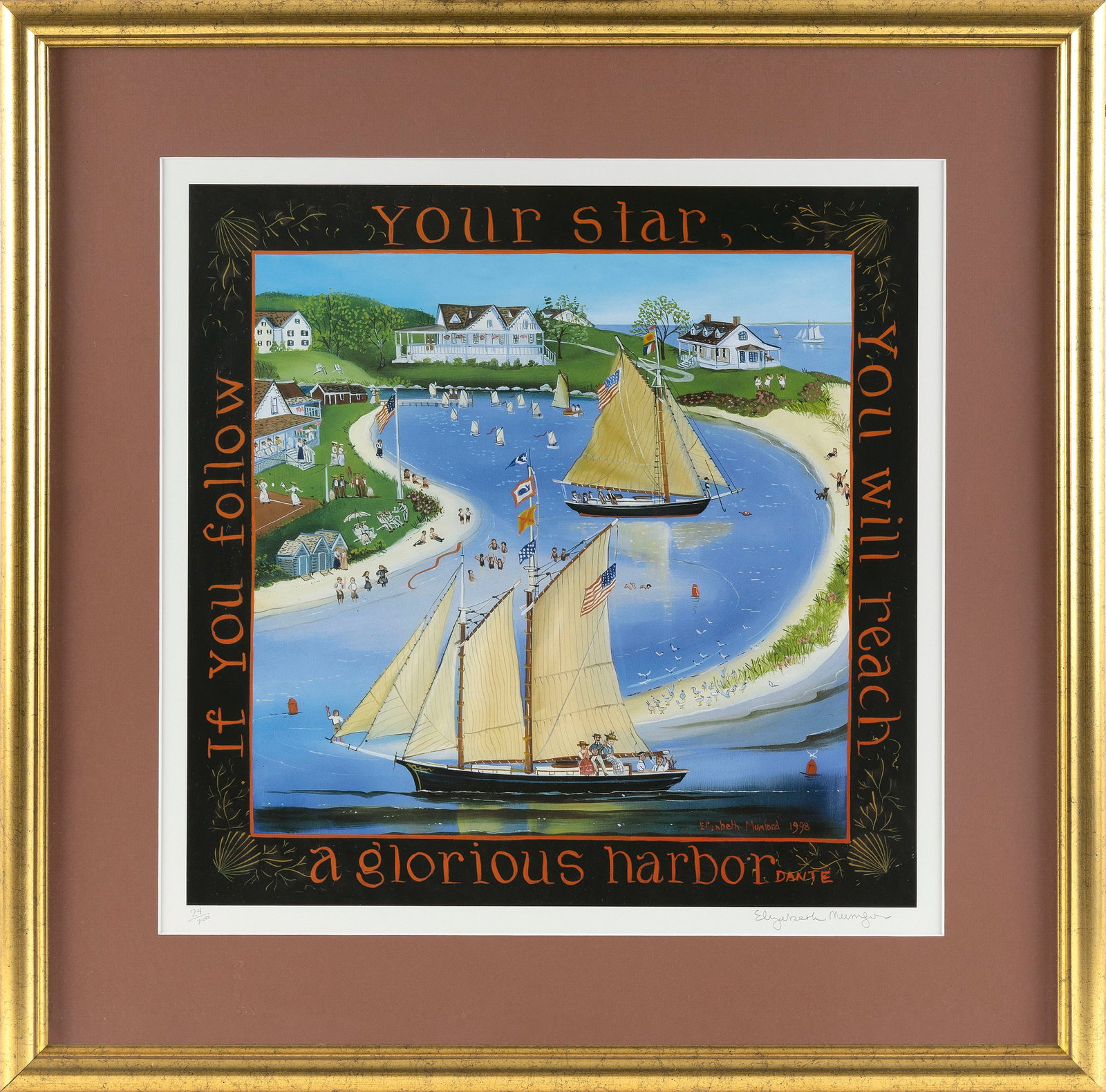 ELIZABETH MUMFORD (Massachusetts, 1950-2020), "If You Follow Your Star You Will Reach a Glorious (1 of 2)