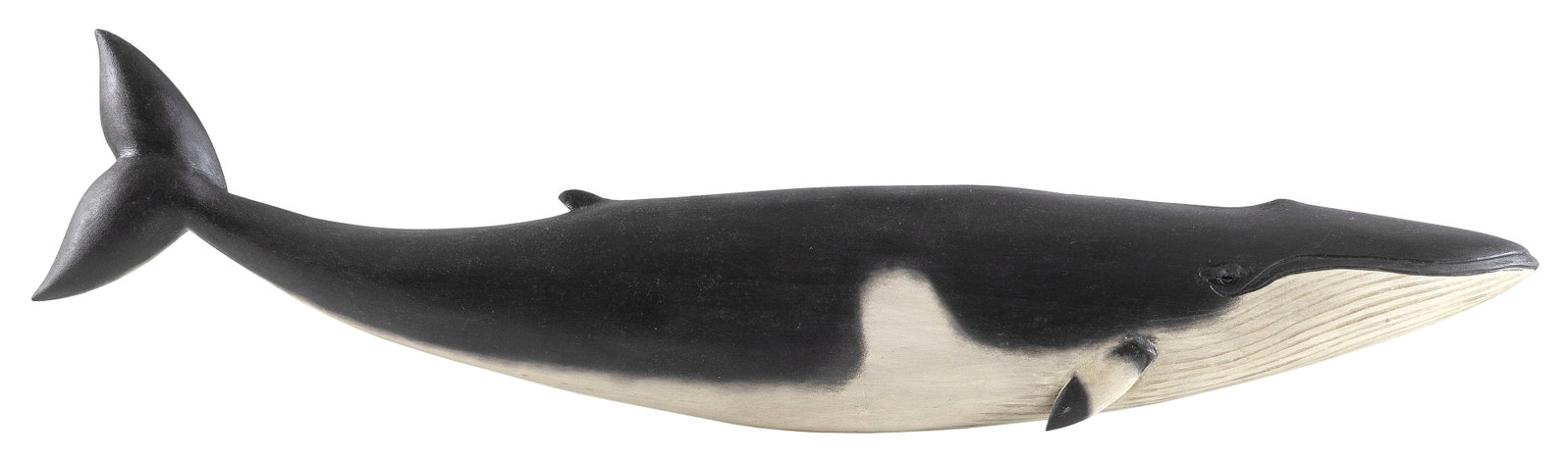 BRIAN MITCHELL CARVED AND PAINTED FINBACK WHALE PLAQUE Boone, North Carolina, Contemporary Height (1 of 1)