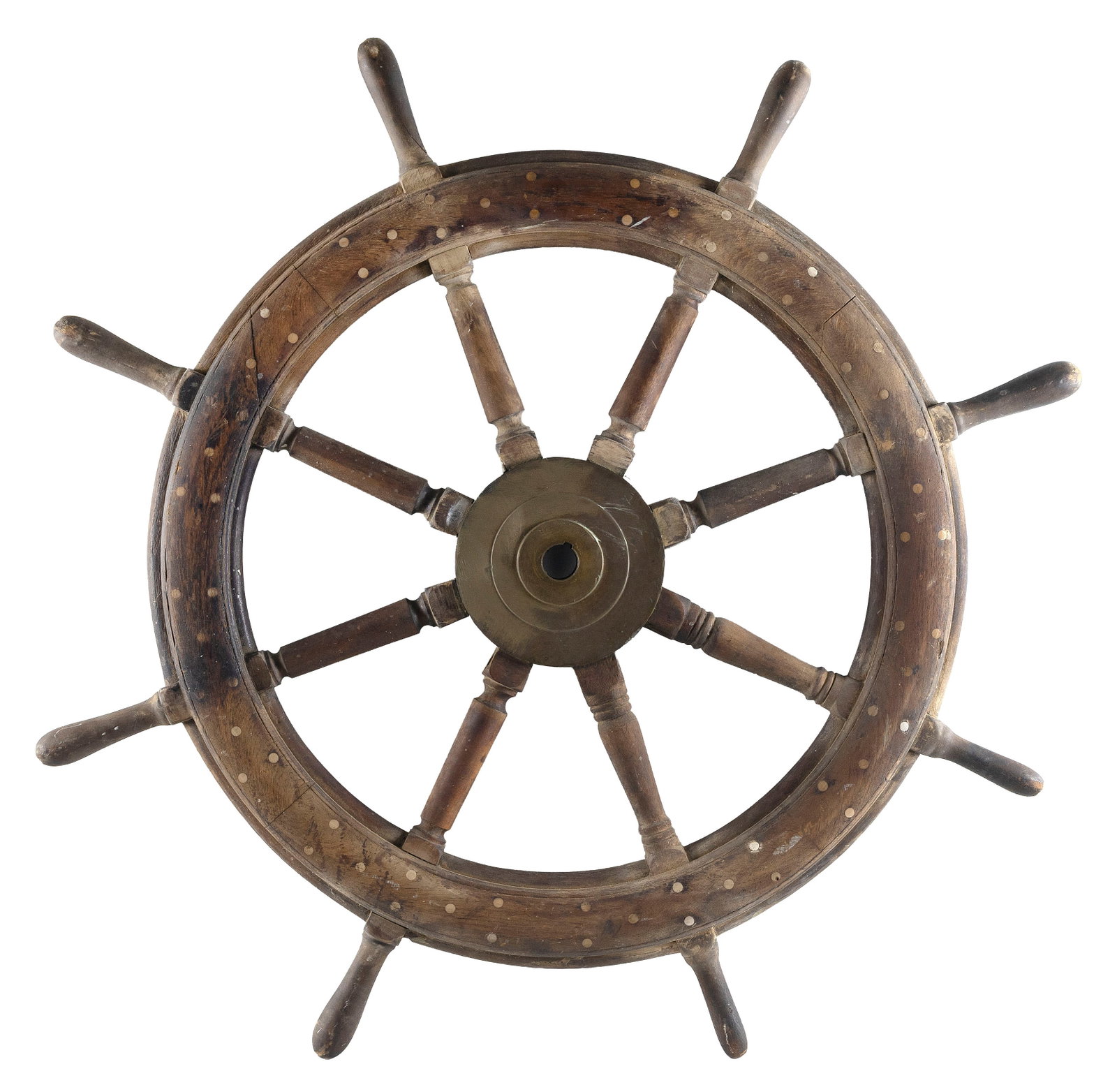 SHIP'S WHEEL 19th Century Diameter 43". - 2