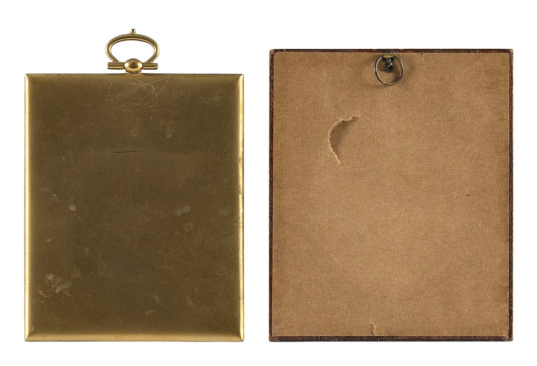 TWO PORTRAIT MINIATURES 19th/20th Century - 2
