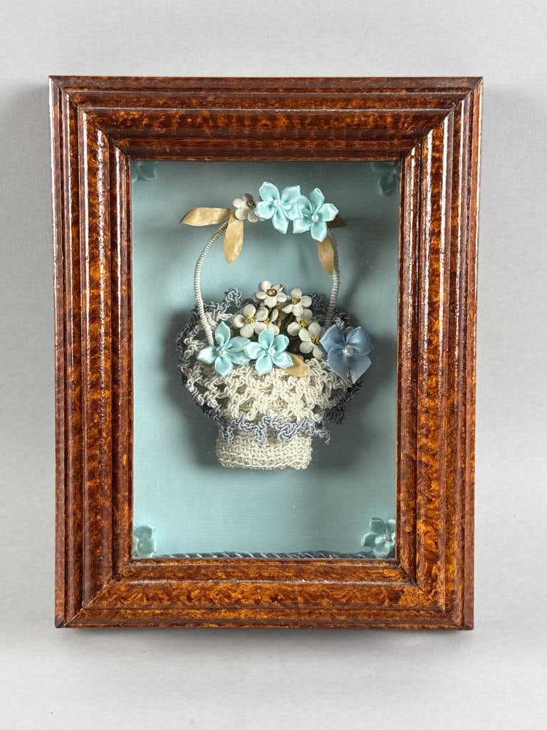 SAILOR'S VALENTINE BY LYNDA SUSAN HENNIGAN Connecticut, 1951-2025 Framed 6.75" x 8.75". (1 of 3)