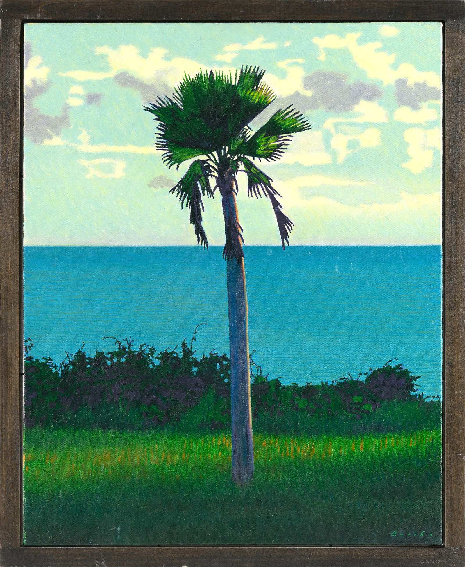 ROB BROOKS (Massachusetts, 1962-), "Solo"., Oil on canvas, 20" x 16". Framed 22" x 18". (1 of 2)