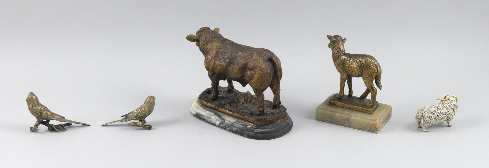 FIVE ANIMAL STATUETTES - 2