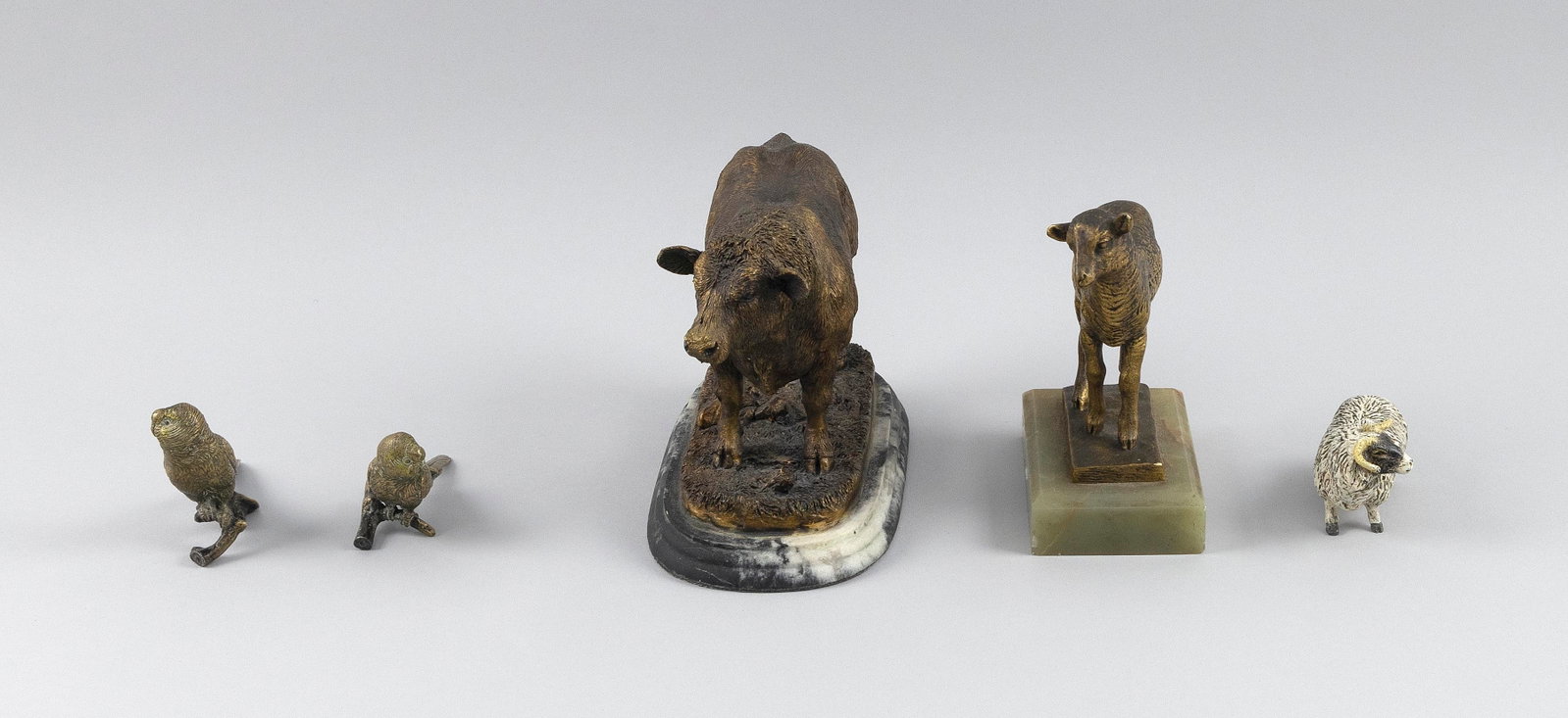 FIVE ANIMAL STATUETTES - 3
