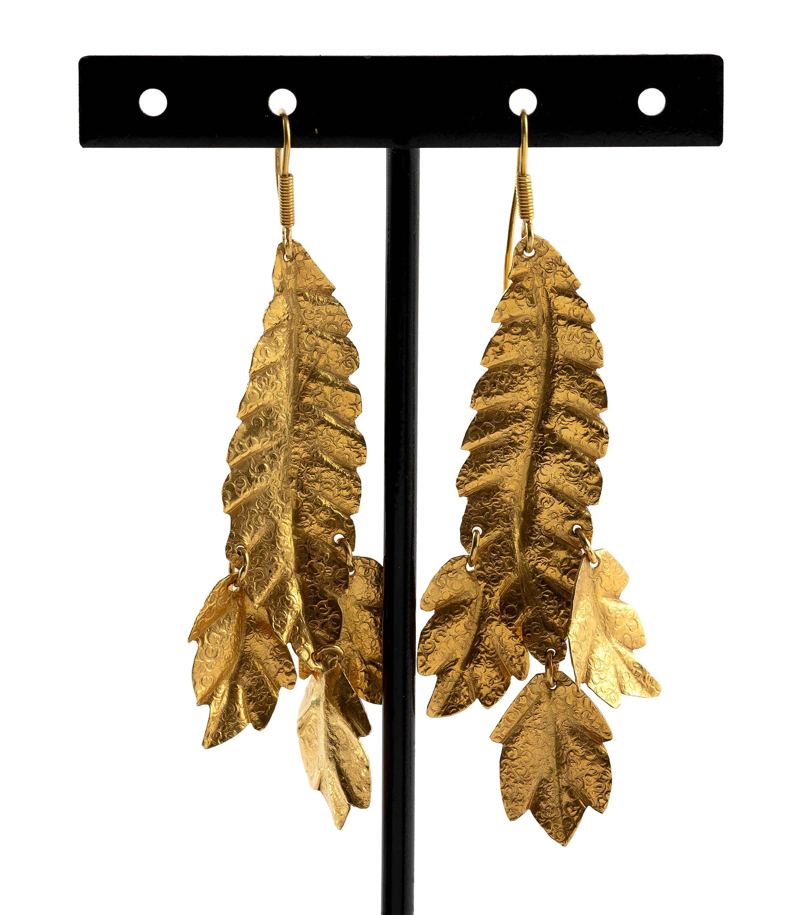PAIR OF 18KT YELLOW GOLD DROP EARRINGS Approx. 8.2 total dwt. (1 of 1)