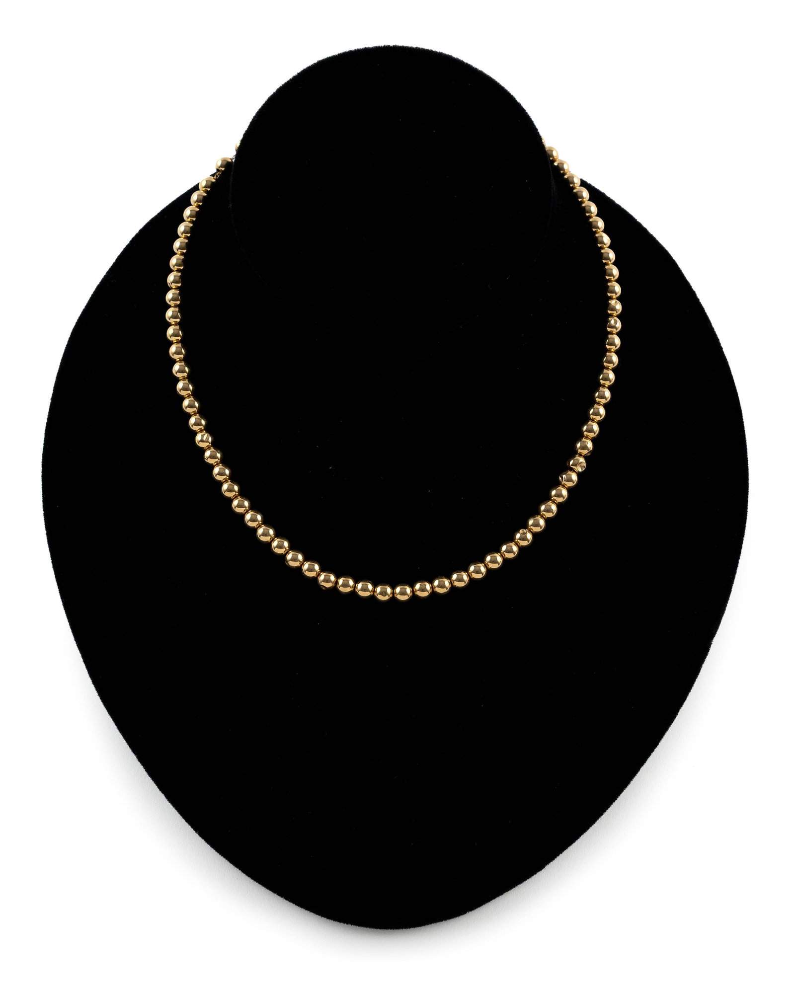 14KT YELLOW GOLD BEAD NECKLACE Approx. 3.3 total dwt.