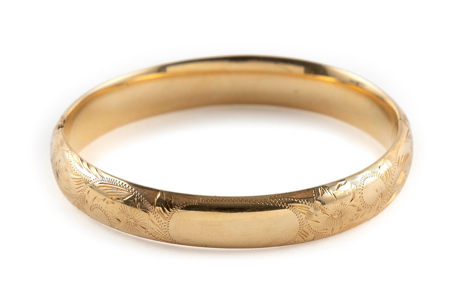 14KT YELLOW GOLD BANGLE BRACELET Approx. 12.3 total dwt. (1 of 1)