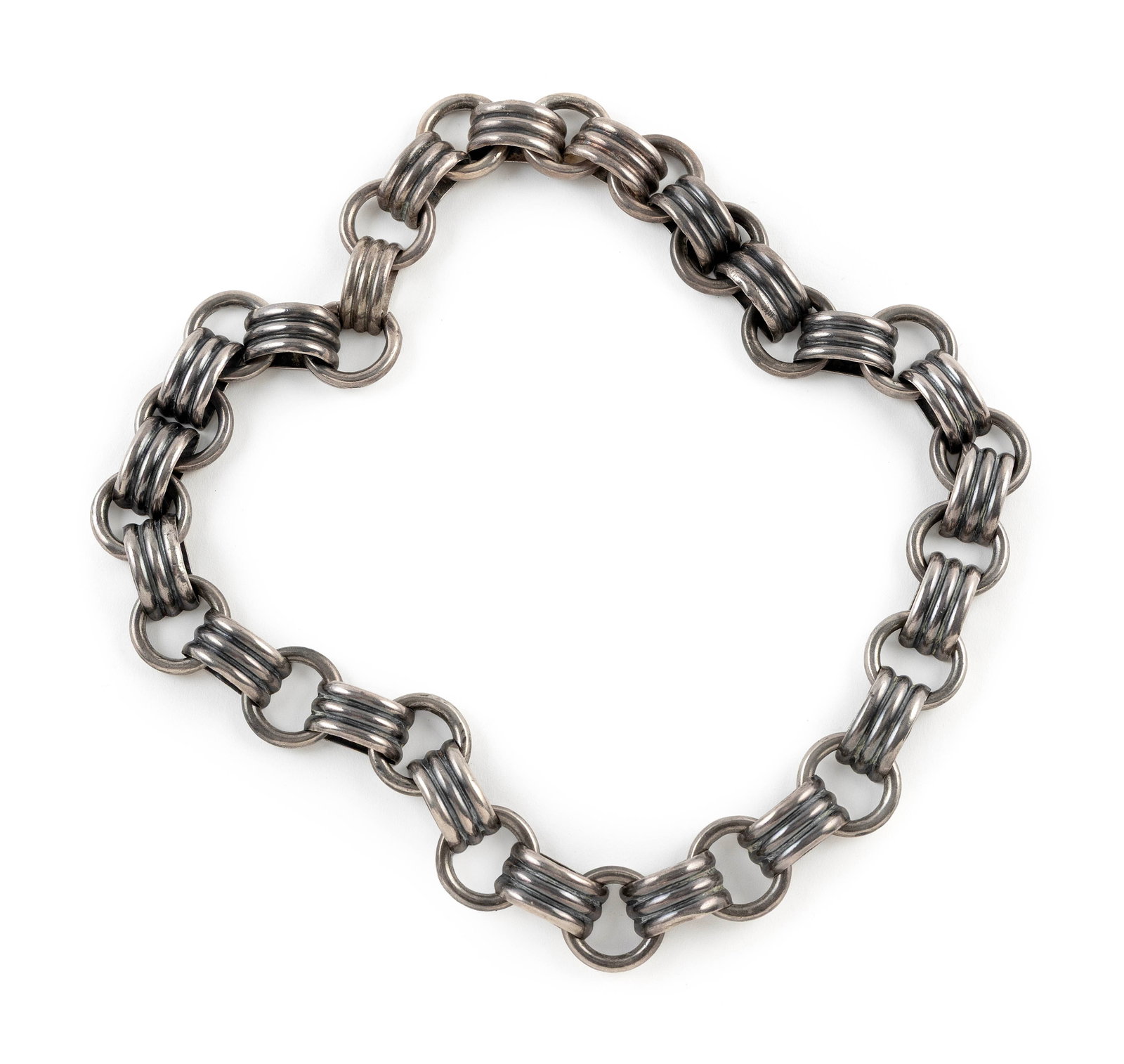 MEXICAN STERLING SILVER LINK BELT Approx. 153.8 total dwt. (1 of 1)