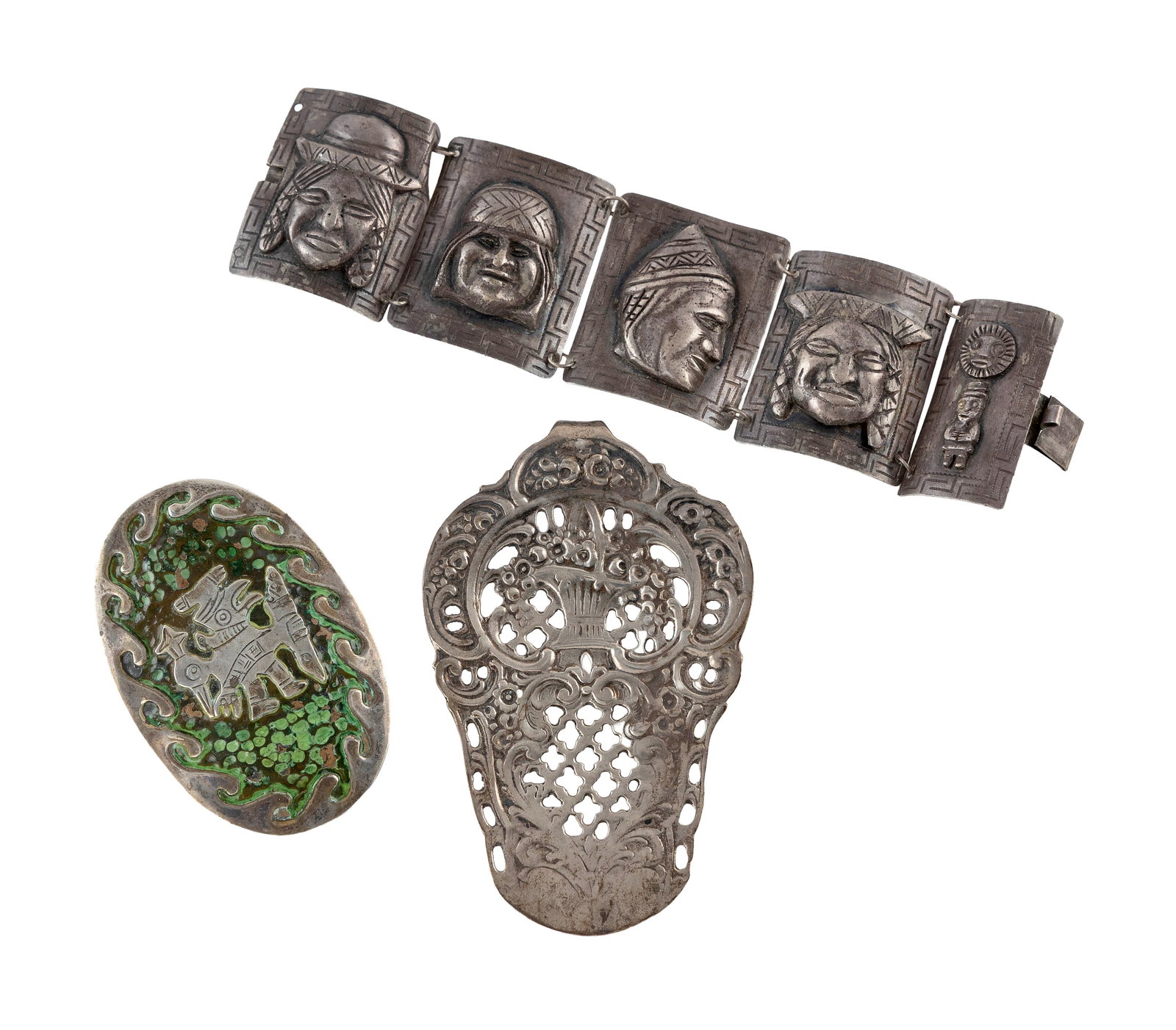 THREE SILVER JEWELRY ITEMS (1 of 1)
