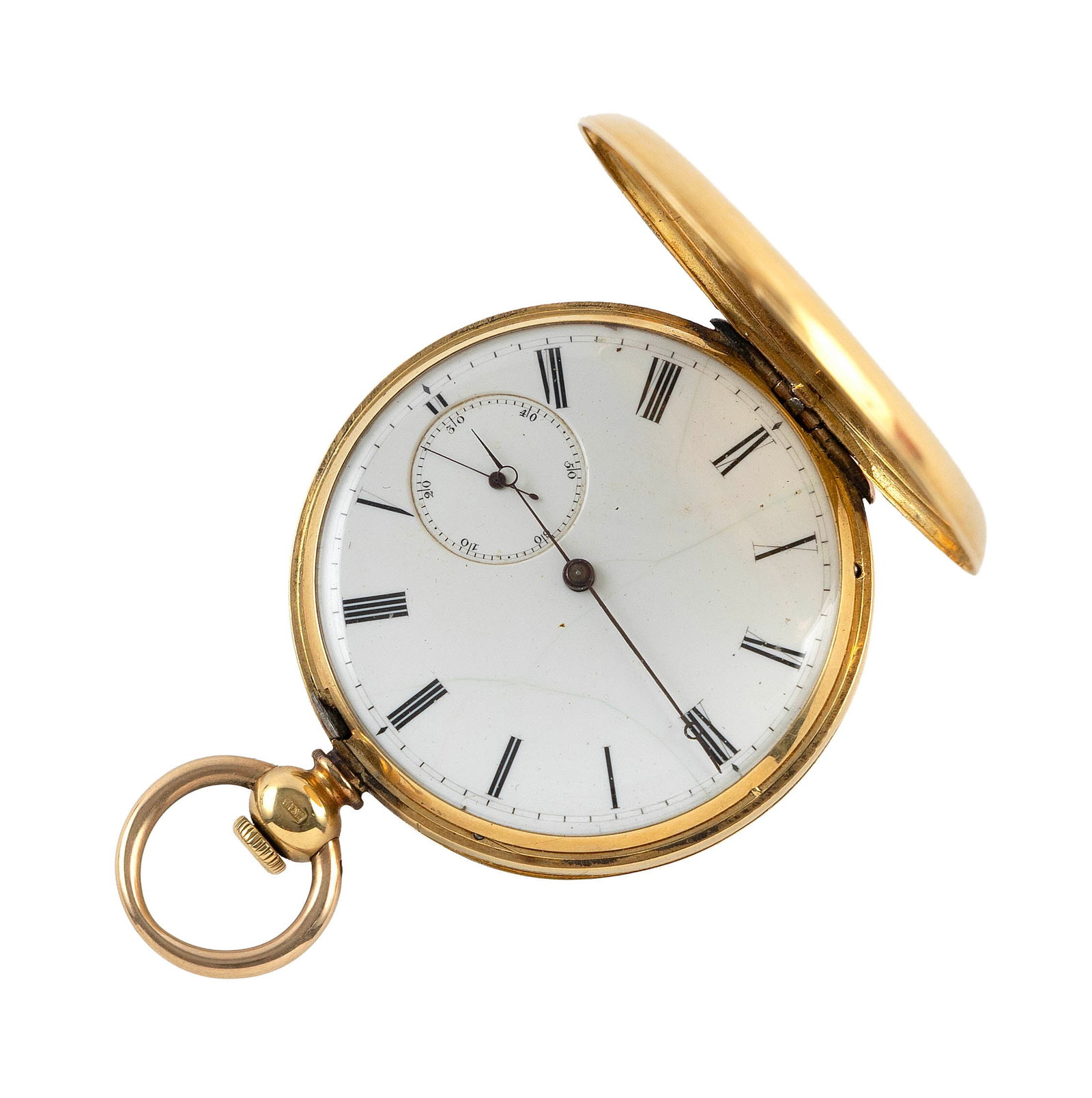 VINTAGE HENRY COURVOISIER 18KT YELLOW GOLD POCKET WATCH Circa 1867 Approx. 53.7 total dwt. (1 of 4)