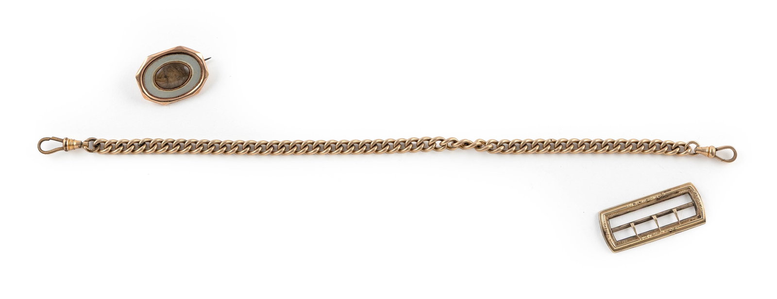 THREE PIECES OF GOLD-FILLED JEWELRY