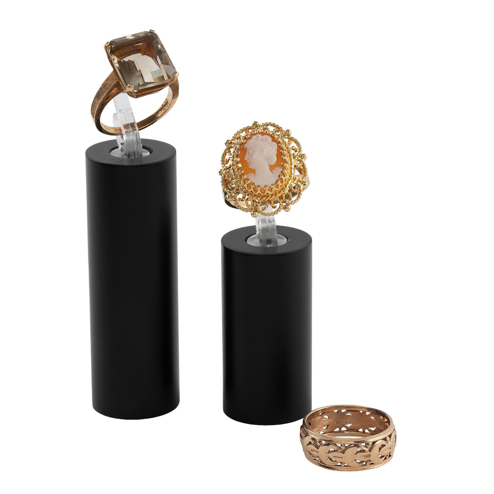 THREE 14KT YELLOW GOLD RINGS Approx. 9.9 total dwt. (1 of 1)