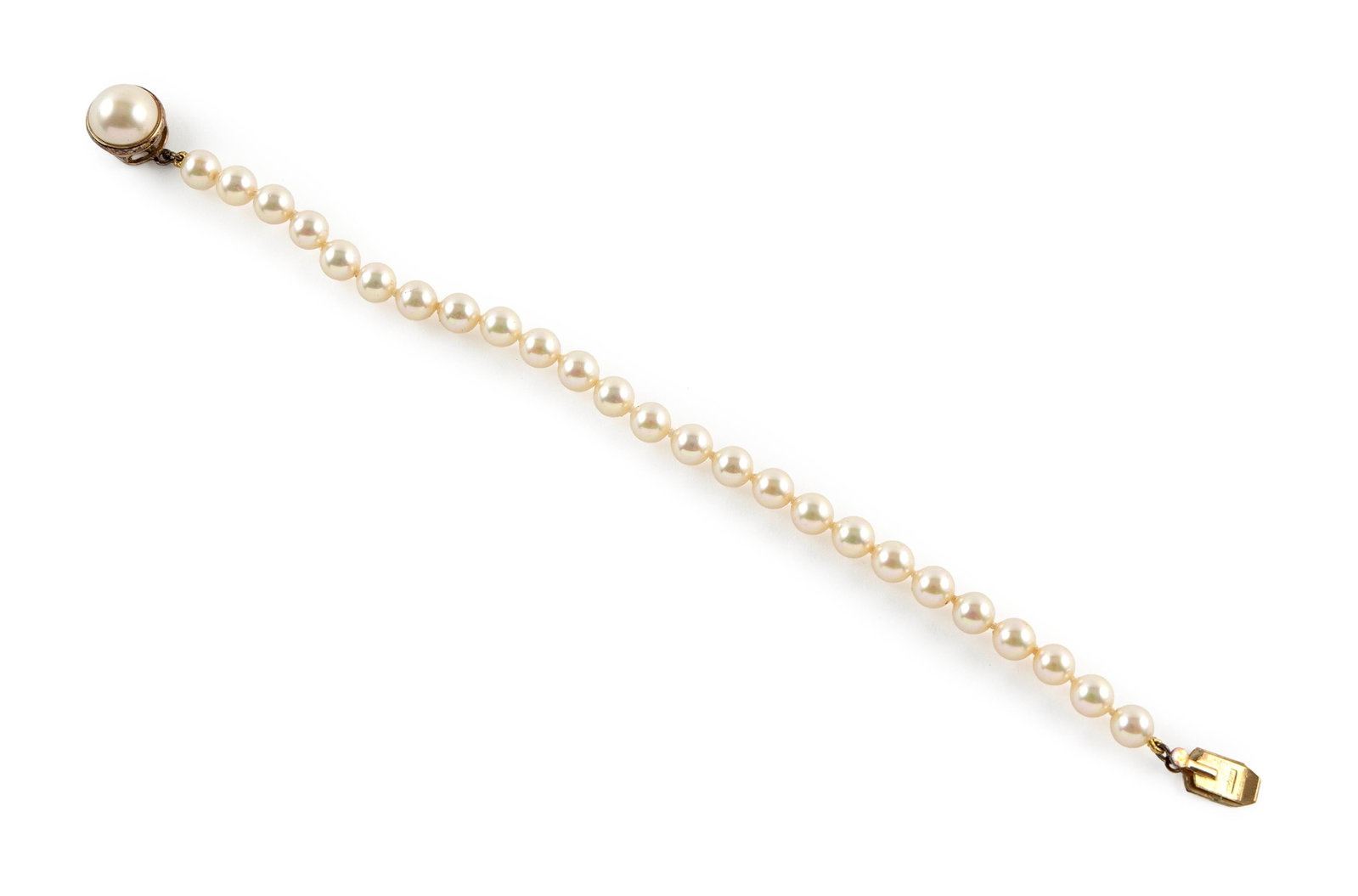 VERMEIL AND PEARL BRACELET
