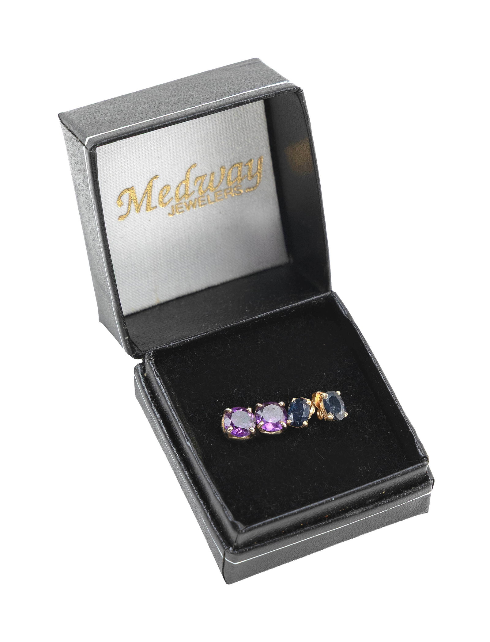 TWO PAIRS OF AMETHYST EARRINGS (1 of 1)