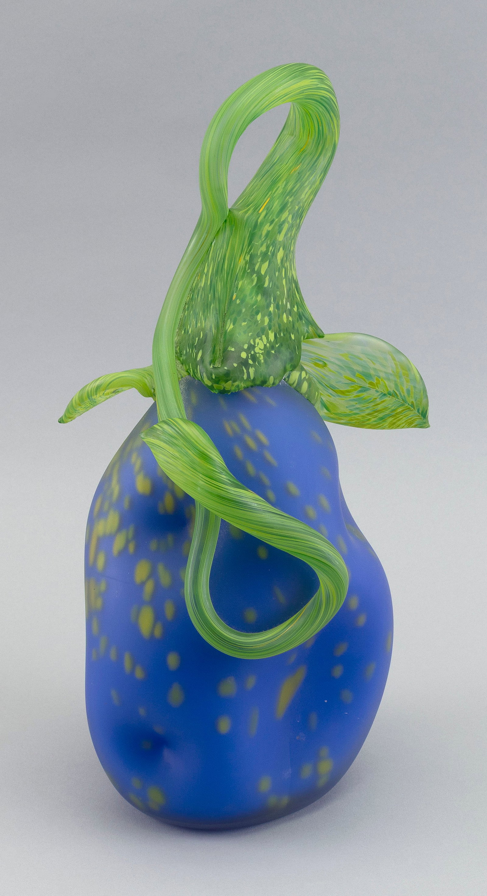 ART GLASS GOURD Contemporary Height 14.5". (1 of 6)