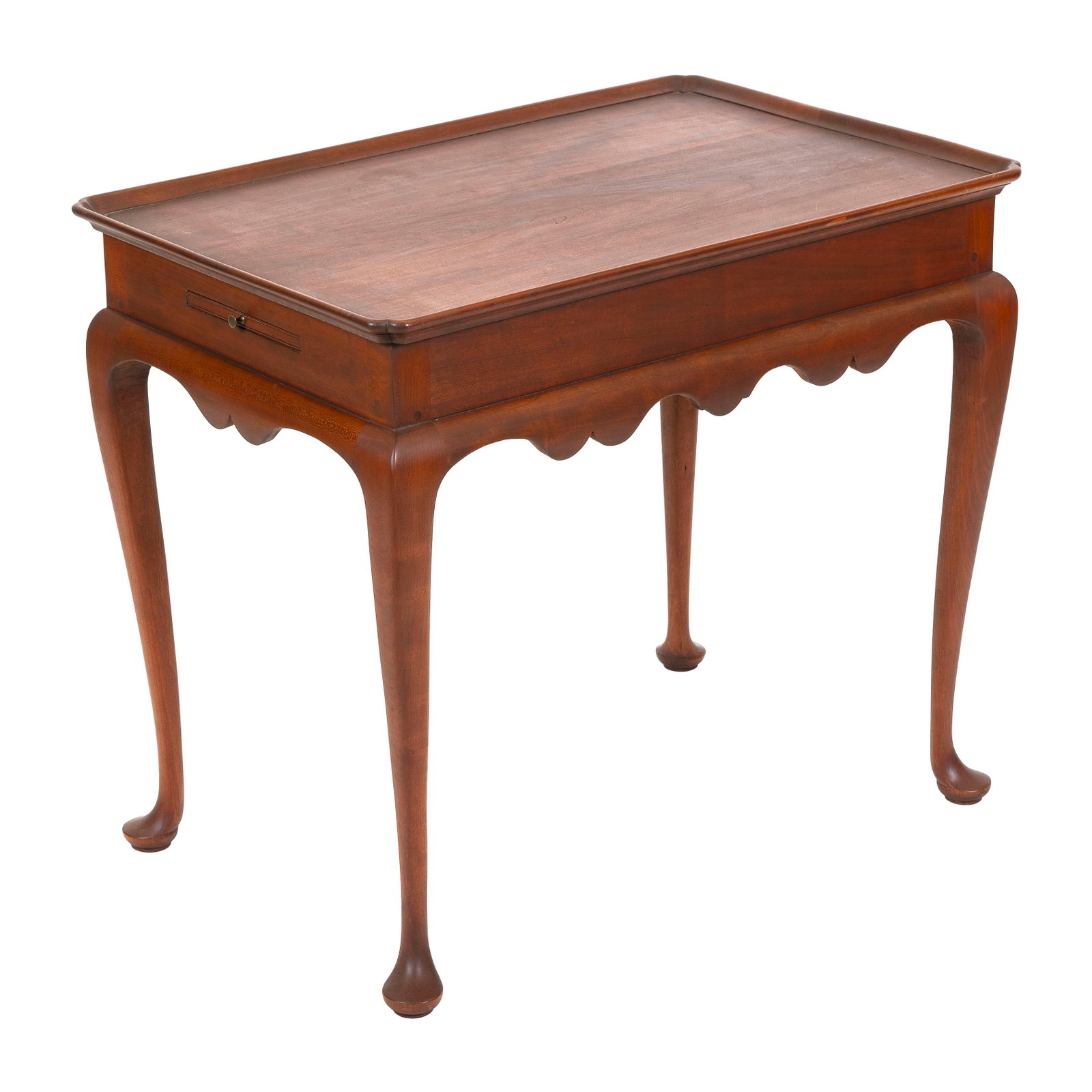 HENRY PAGE TRAY-TOP TEA TABLE New Hampshire, 20th Century Height 26". Length 29". Width 20". (1 of 1)
