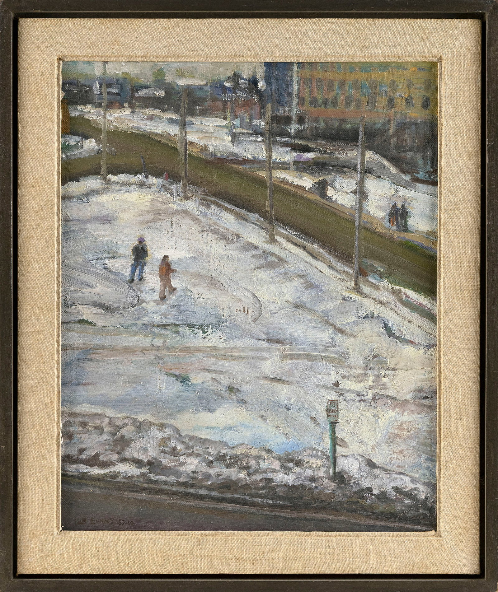 WILLIAM B. EVANS (New York, 1947-2025), "Deveraux Bound"., Oil on canvas board, 20" x 16". Framed (1 of 2)