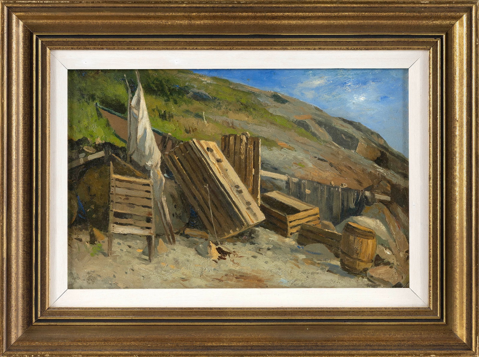 ATTRIBUTED TO GEORGE WAINWRIGHT HARVEY (Massachusetts/Holland, 1855-1930), Salt Island lobster (1 of 2)